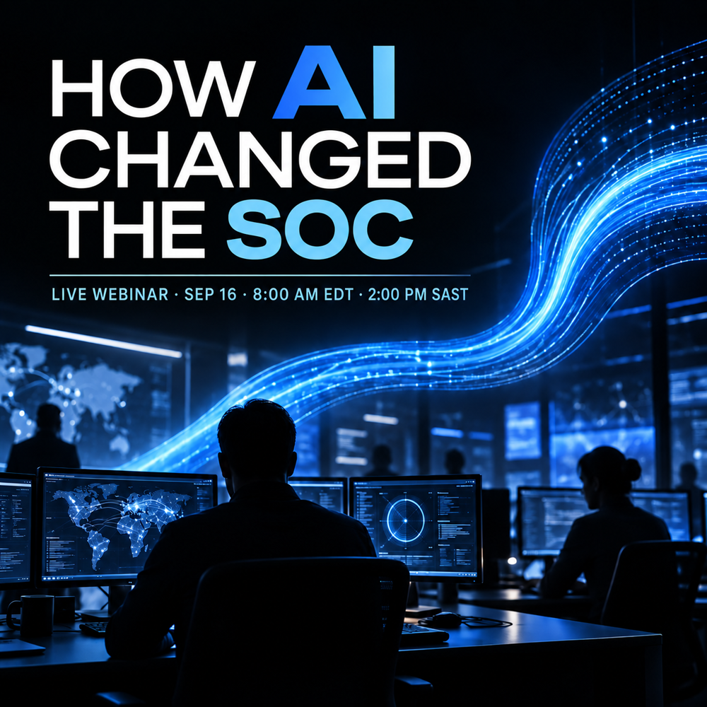 How AI Changed the SOC live webinar announcement